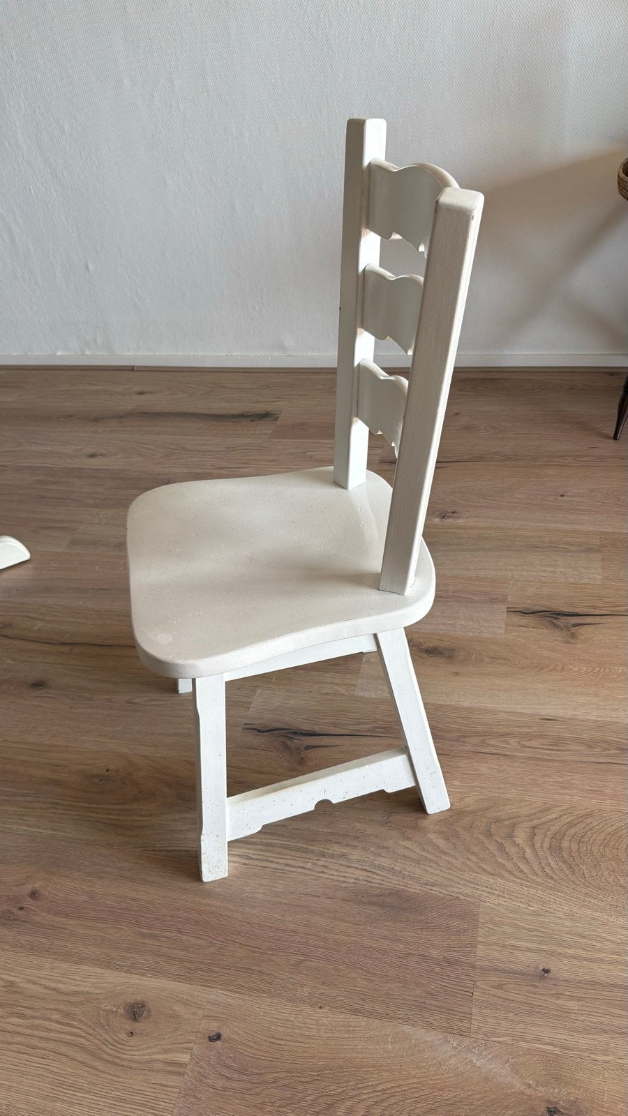 GRATIS 4 zware witte eetkamerstoelen, Huis en Inrichting, Stoelen, Ophalen, Gebruikt, Wit
