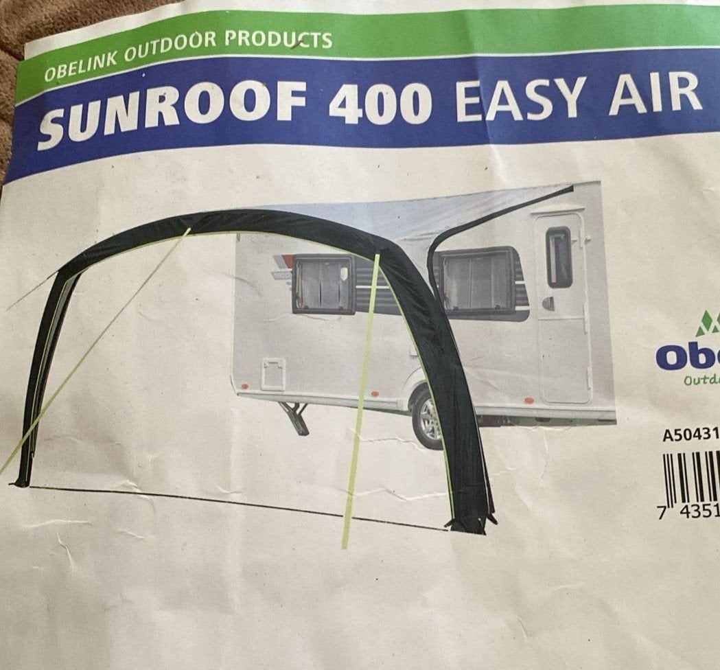 Obelink Sunroof 400 Easy Air met 2 zijwanden - Nieuw, Caravans en Kamperen, Ophalen of Verzenden