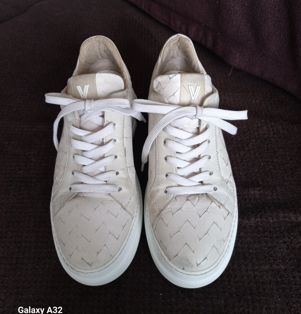 Via Vai sneaker van gevlochten leer, schoen maat 38, Kleding | Dames, Via Vai, Wit, Ophalen of Verzenden, Sneakers of Gympen