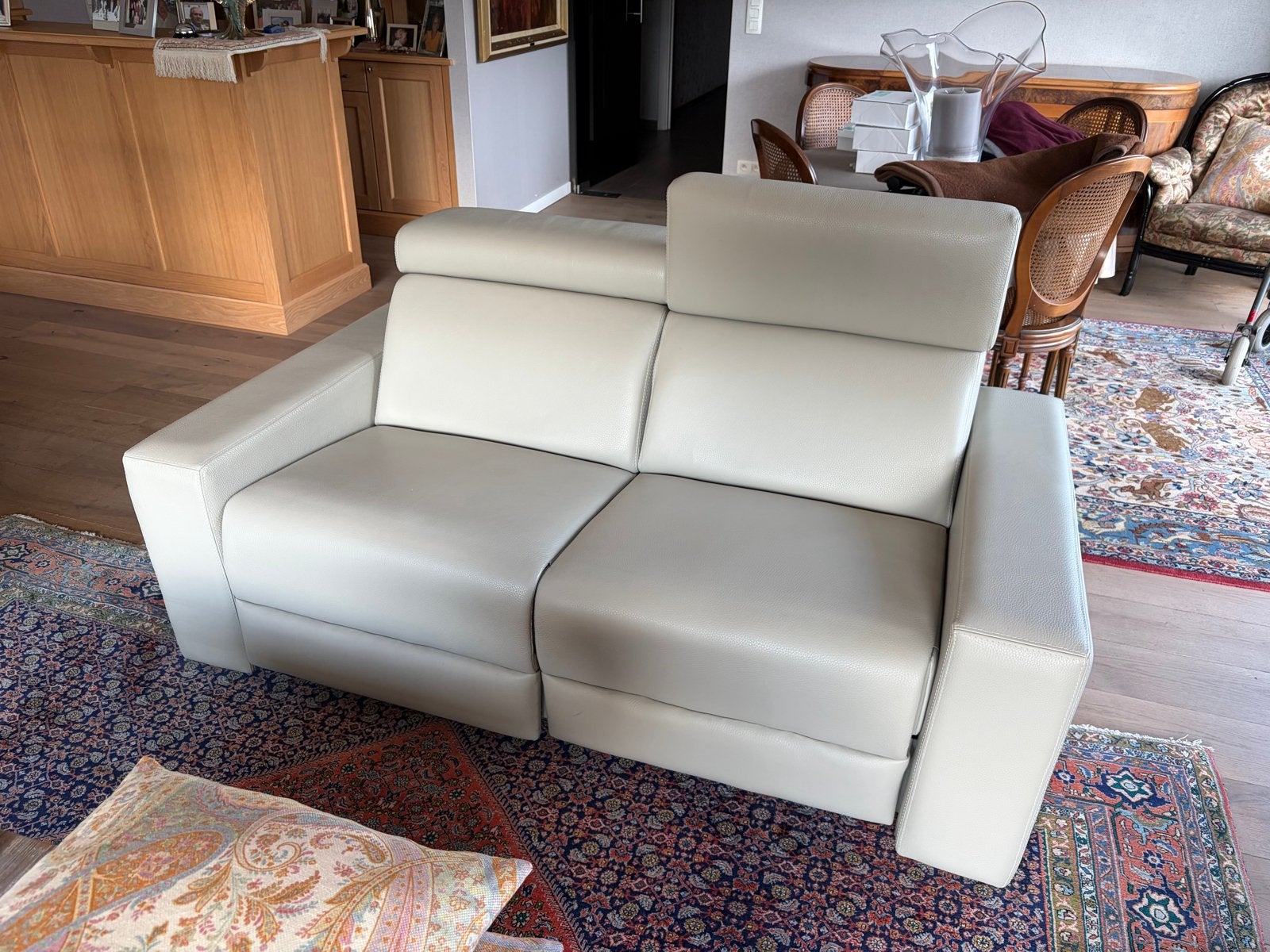 Comfortabele 2-zitsbank met relaxfunctie, Huis en Inrichting, Banken | Bankstellen, Ophalen, Gebruikt, 150 tot 200 cm, Tweepersoons