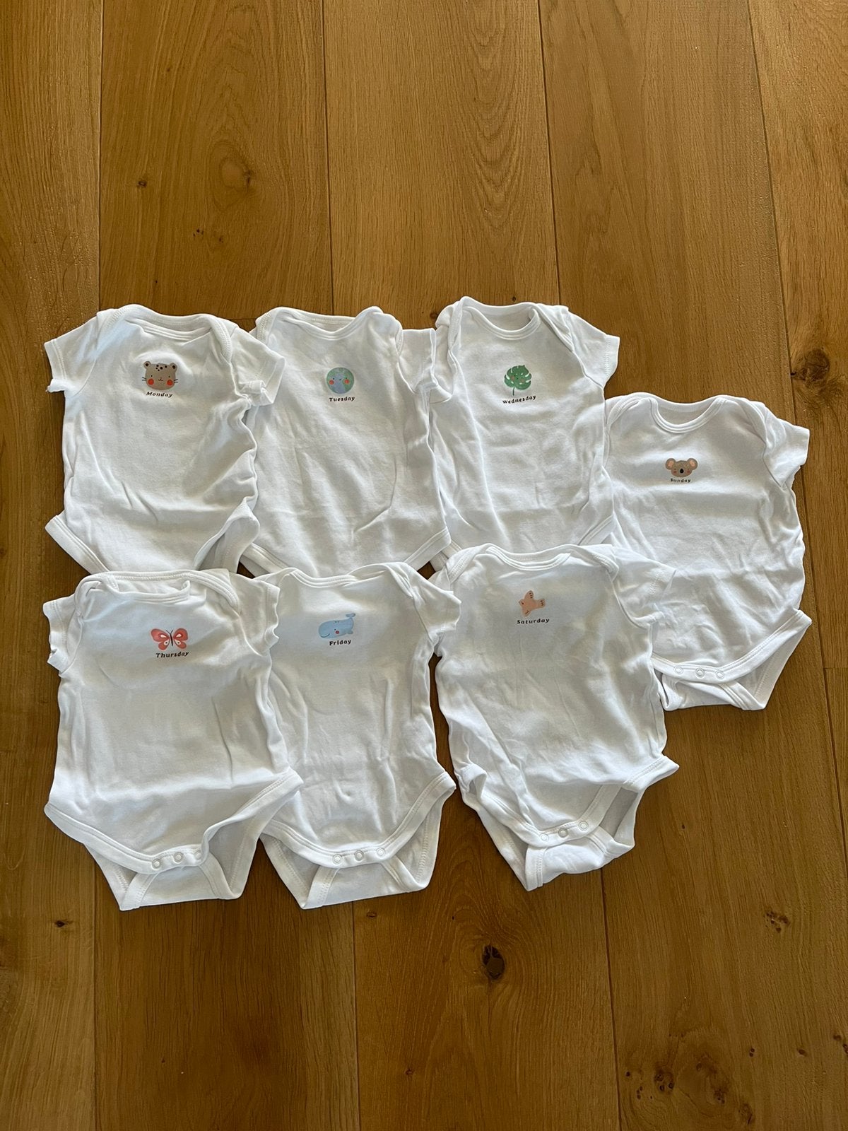 C&a set van 7 rompers, Verzenden, Zo goed als nieuw, Jongetje of Meisje, Nacht- of Onderkleding