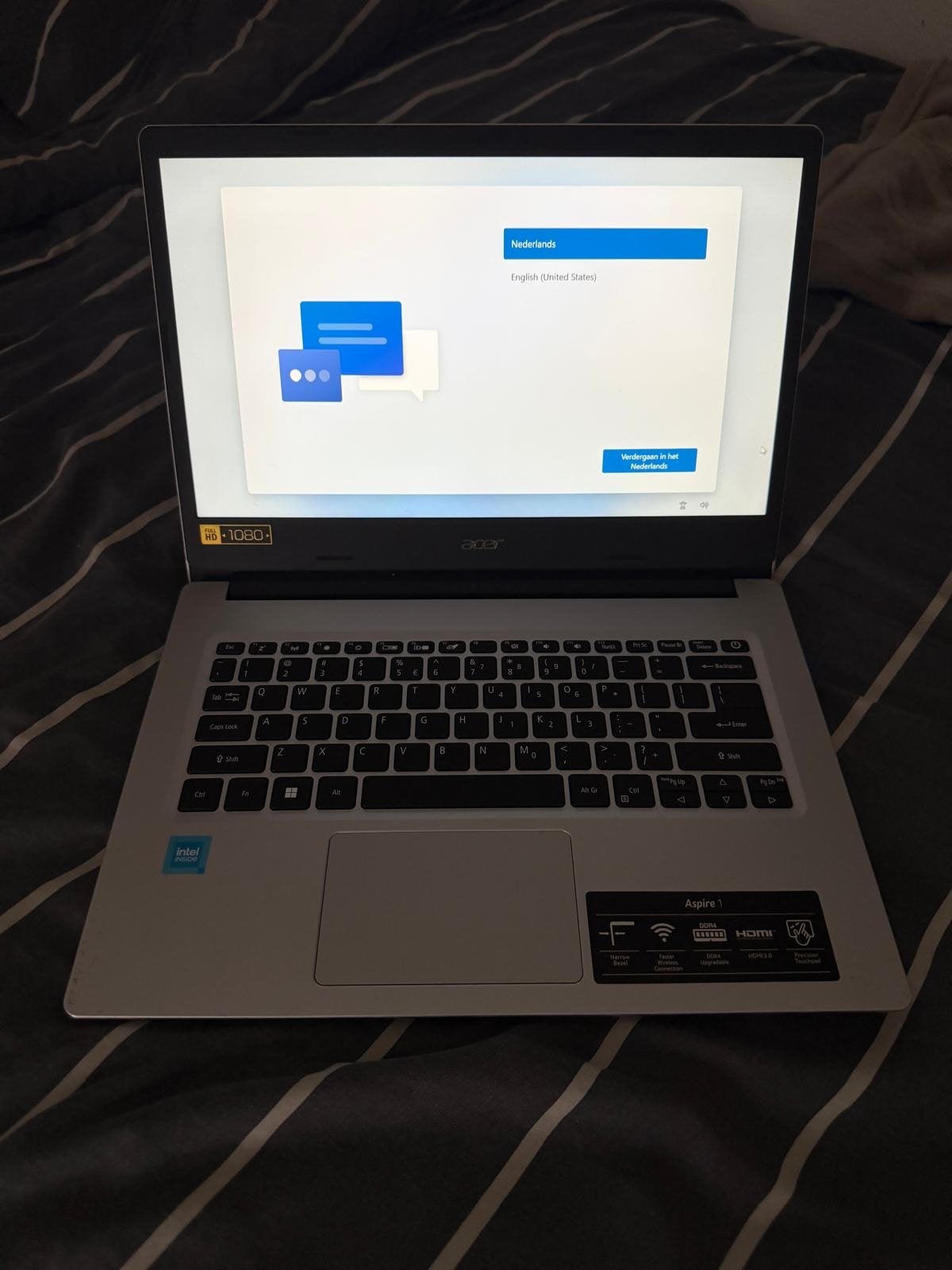 Acer Aspire 1 Laptop, Ophalen, Minder dan 4 GB, Qwerty, 14 inch
