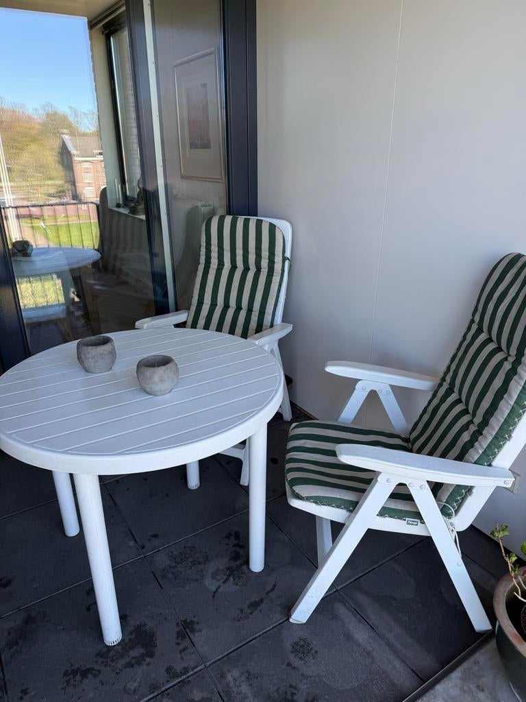 Nette tuinset, Kunststof, Gebruikt, Eettafel, Tuinset