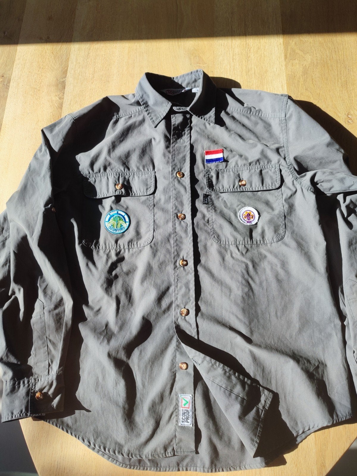 Scoutfit Scouting Blouse Maat S /M grijs, Maat 38/40 (M), Ophalen of Verzenden, Zo goed als nieuw, Scoutfit