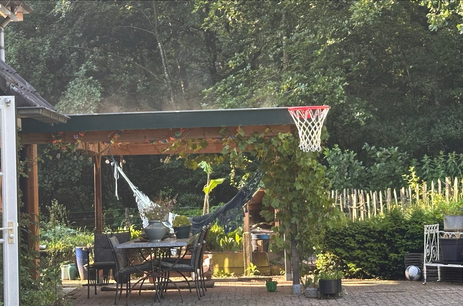 Houten Carport met golfplaat Dak, Ophalen, Gebruikt, Carport