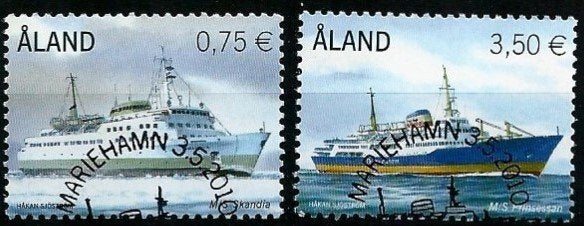Aland SG 339-340 gebruikt (serie compl.) - 03-05-2010 - 1,80, Verzenden, Finland, Gestempeld