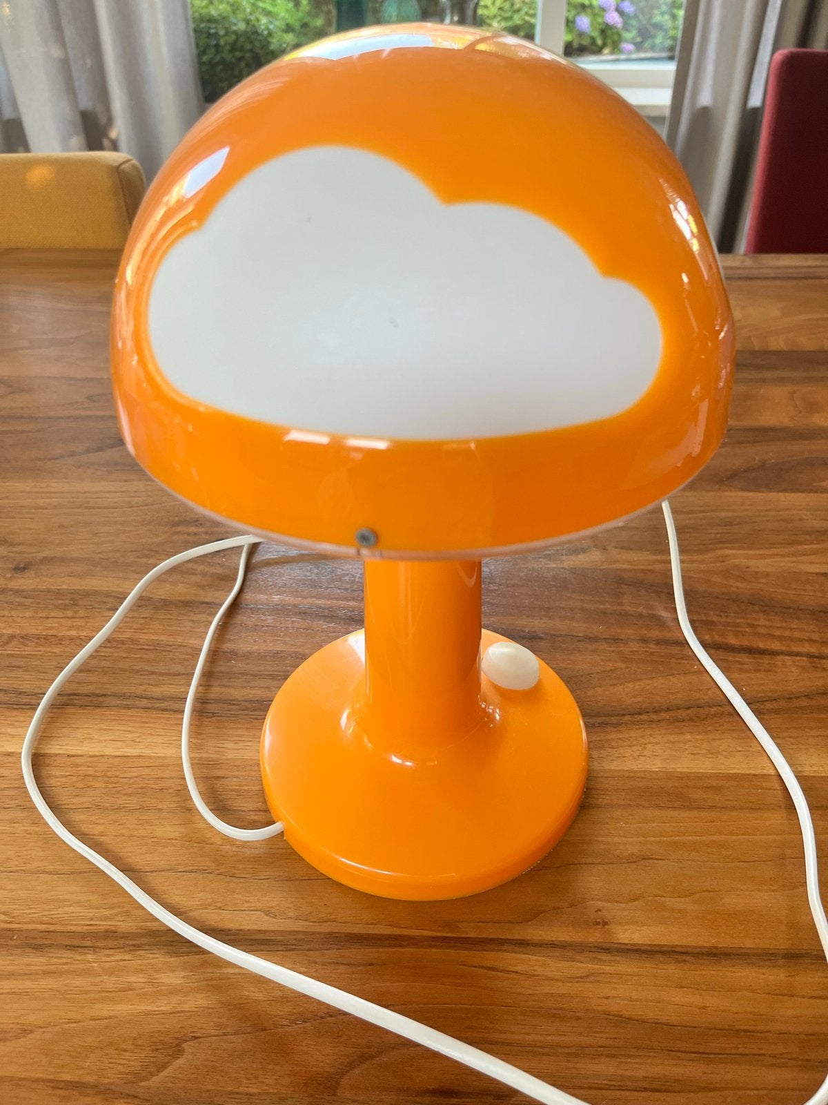 IKEA Sköjig Paddenstoellamp - Oranje/Wit, Ophalen, Gebruikt, E14 (klein), IKEA