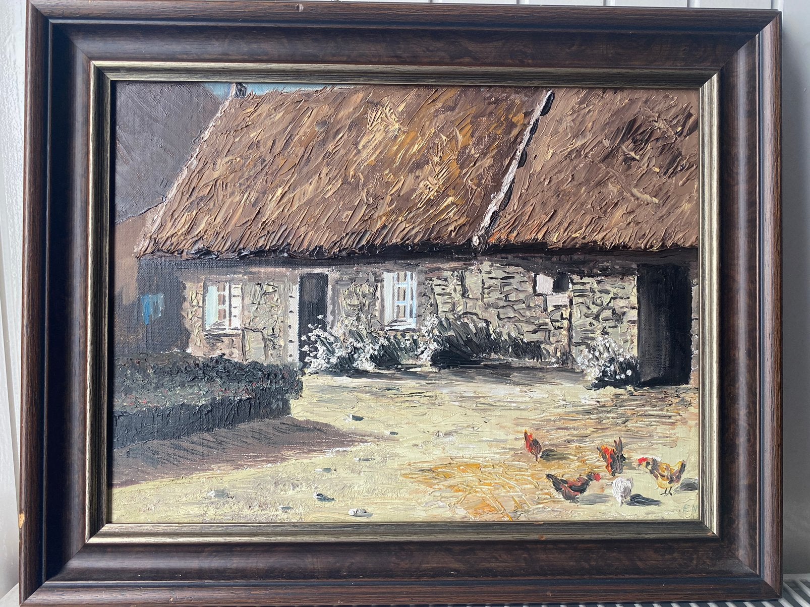 Schilderij boerenerf, Verzenden