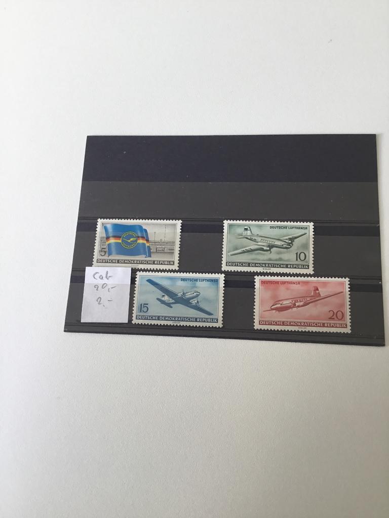DDR Postzegels - Deutsche Lufthansa Vliegtuigen, Ophalen of Verzenden, Overige landen, Postfris