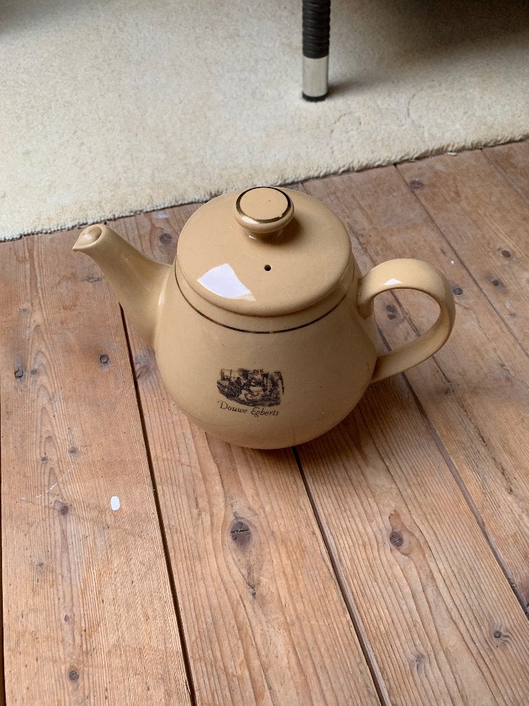 Douwe Egberts theepot - Vintage, Ophalen, Gebruikt, Overige merken, Keramiek