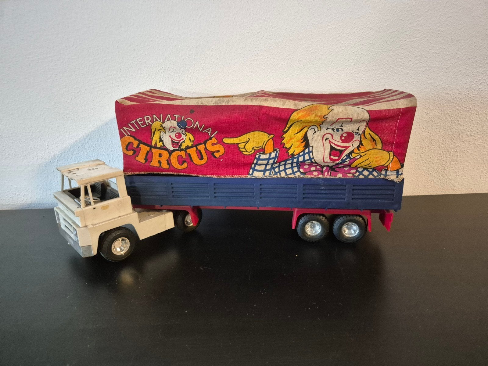 Vintage International Circus Vrachtwagen Speelgoed, Ophalen of Verzenden, Gebruikt
