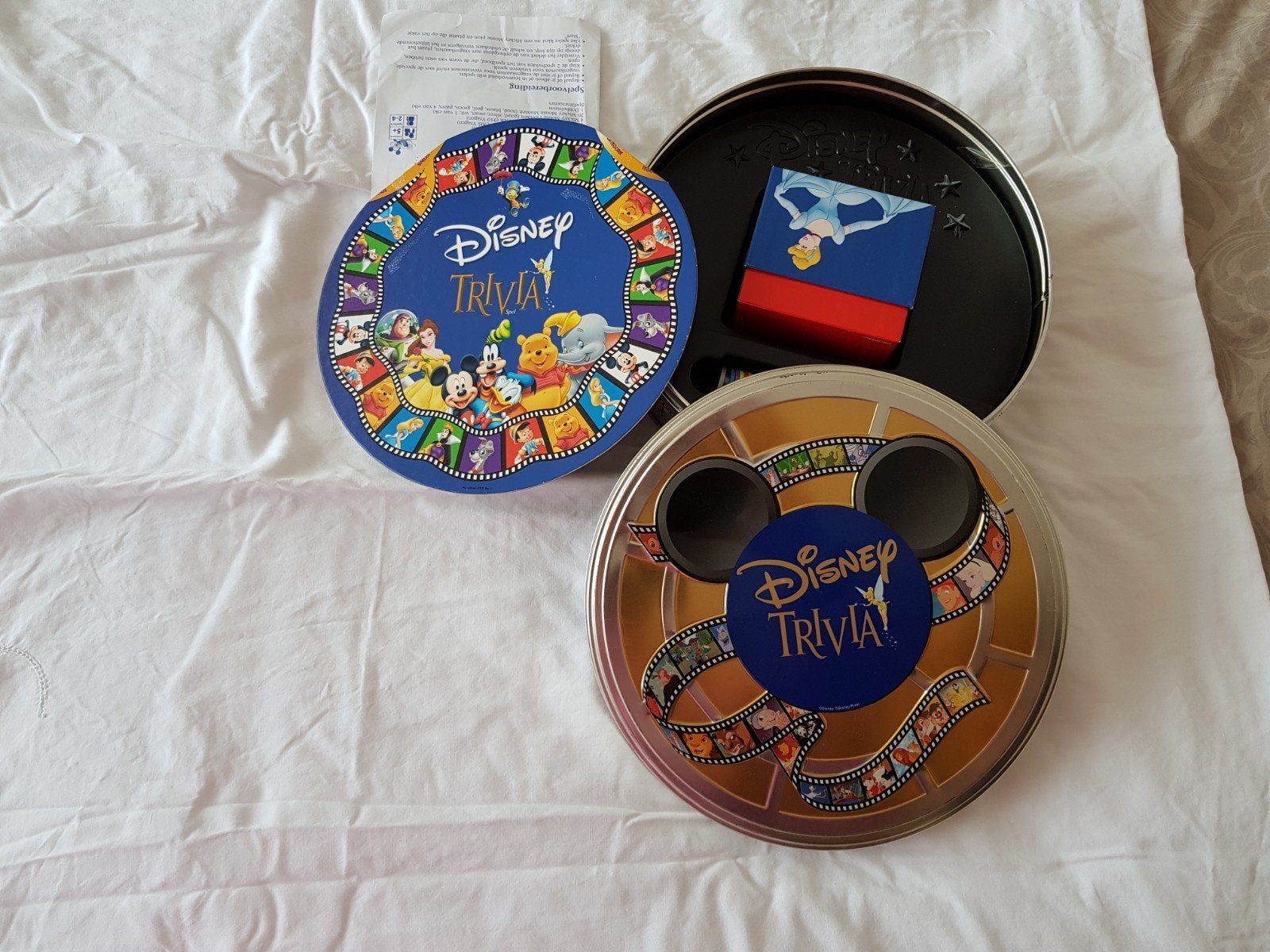 Disney Trivia Spel in Blikken Doos, Ophalen of Verzenden