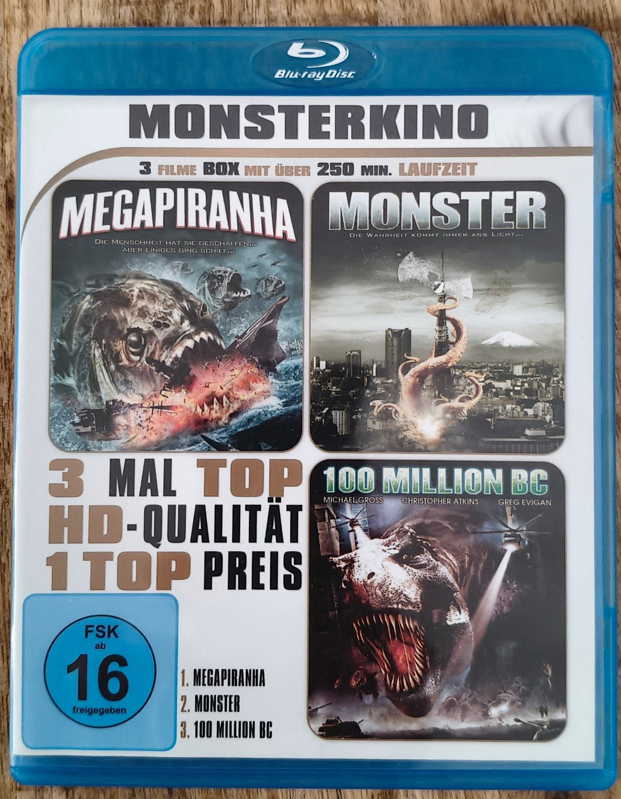 Monsterkino - 3 monster films, Horror, Gebruikt, Vanaf 16 jaar, Duits