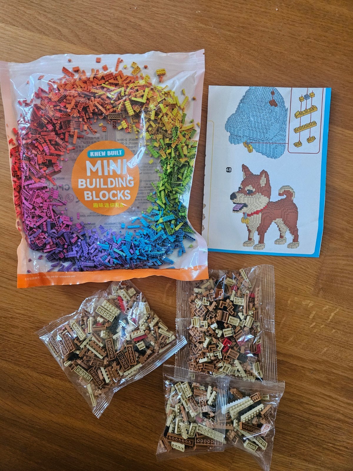 Nieuw: Mini Building Blocks HOND nieuw .Met gratis dolfijn, Ophalen of Verzenden, Nieuw