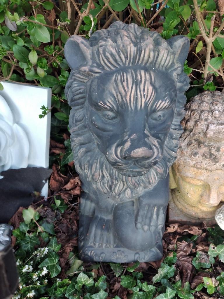 Tuinbeeld leeuw van steen, Tuin en Terras, Tuinbeelden, Ophalen of Verzenden