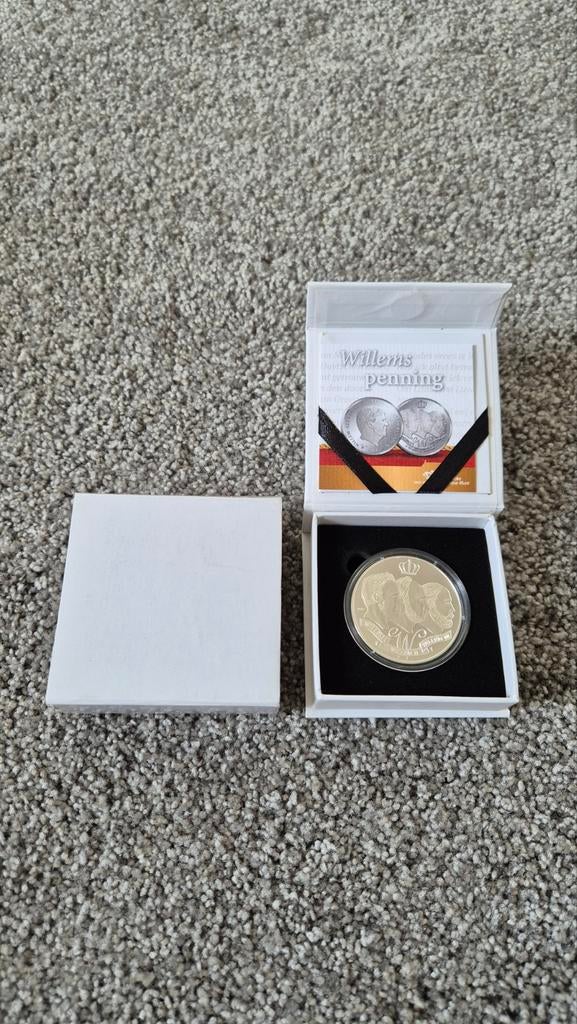 Nederland Willems Proof Zilveren Penning, Verzenden, Zilver