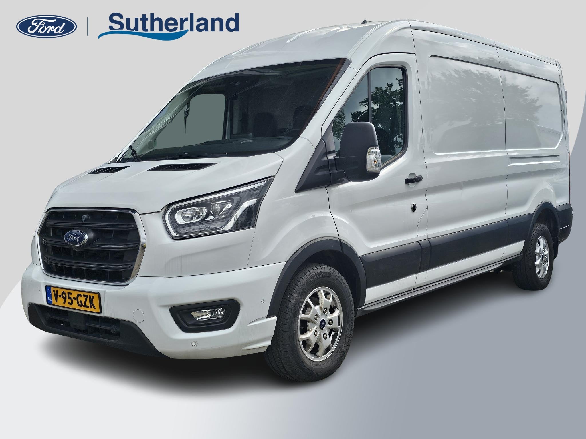 Ford Transit 350 2.0 TDCI L3H2 Limited | SCI | 170 pk automa, Stof, Euro 6, 4 cilinders, Wit