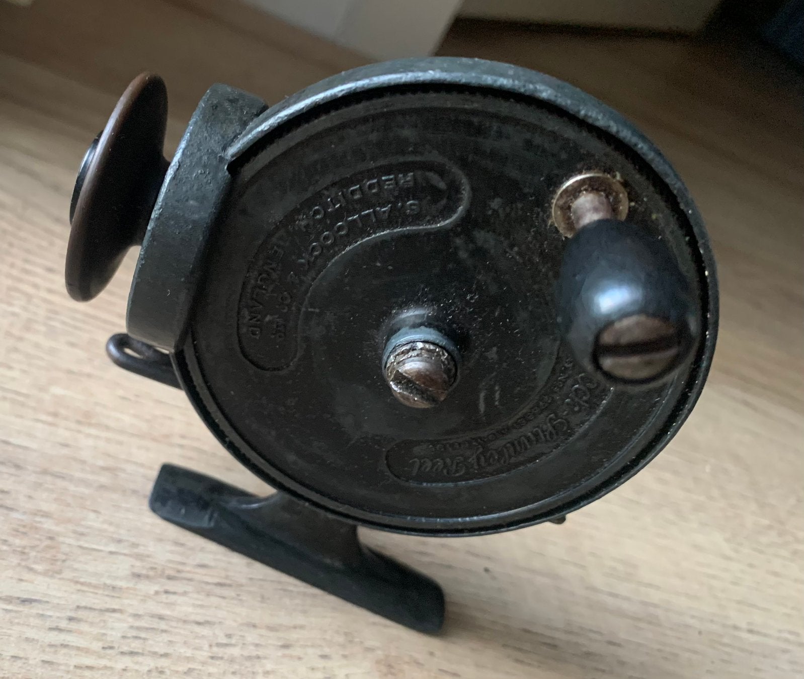 Hengelsport antiek allcock werpmolen reel visschen, Watersport en Boten, Ophalen of Verzenden, Gebruikt, Molen
