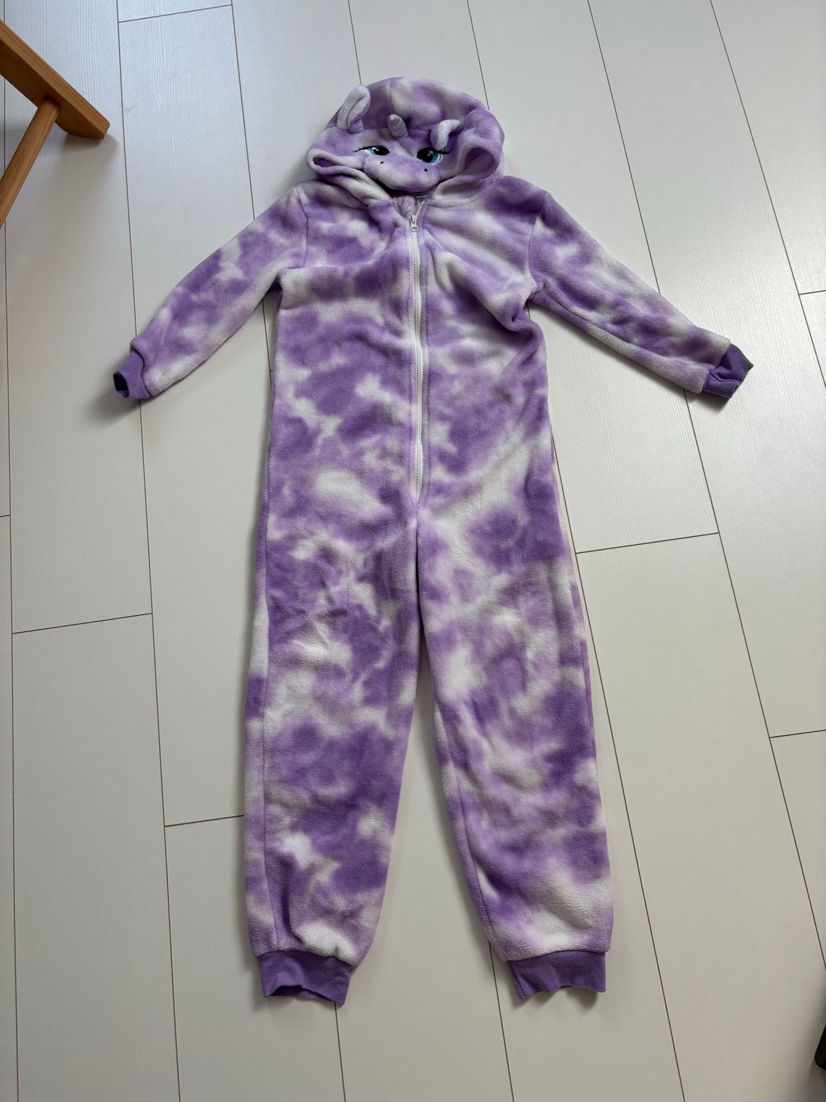 Eenhoorn Onesie Paars/Wit - Maat 134/140, Ophalen of Verzenden, Gebruikt, Meisje