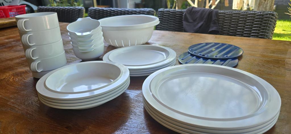 Mepal melamine servies voor op de camping, Caravans en Kamperen, Ophalen of Verzenden