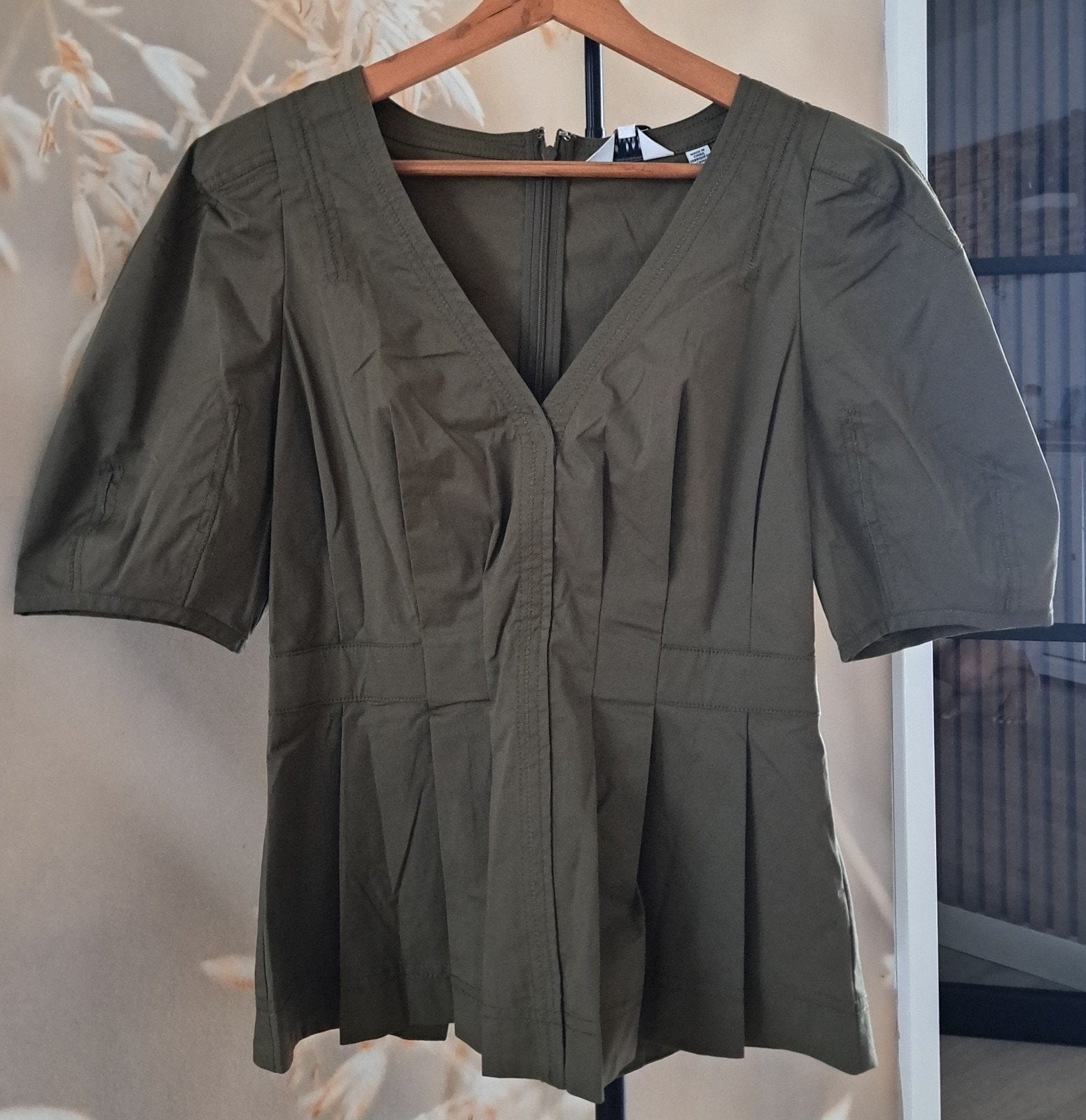 Ted Baker kaki top Nieuw, Nieuw, Ophalen of Verzenden, Korte mouw, Maat 36 (S)