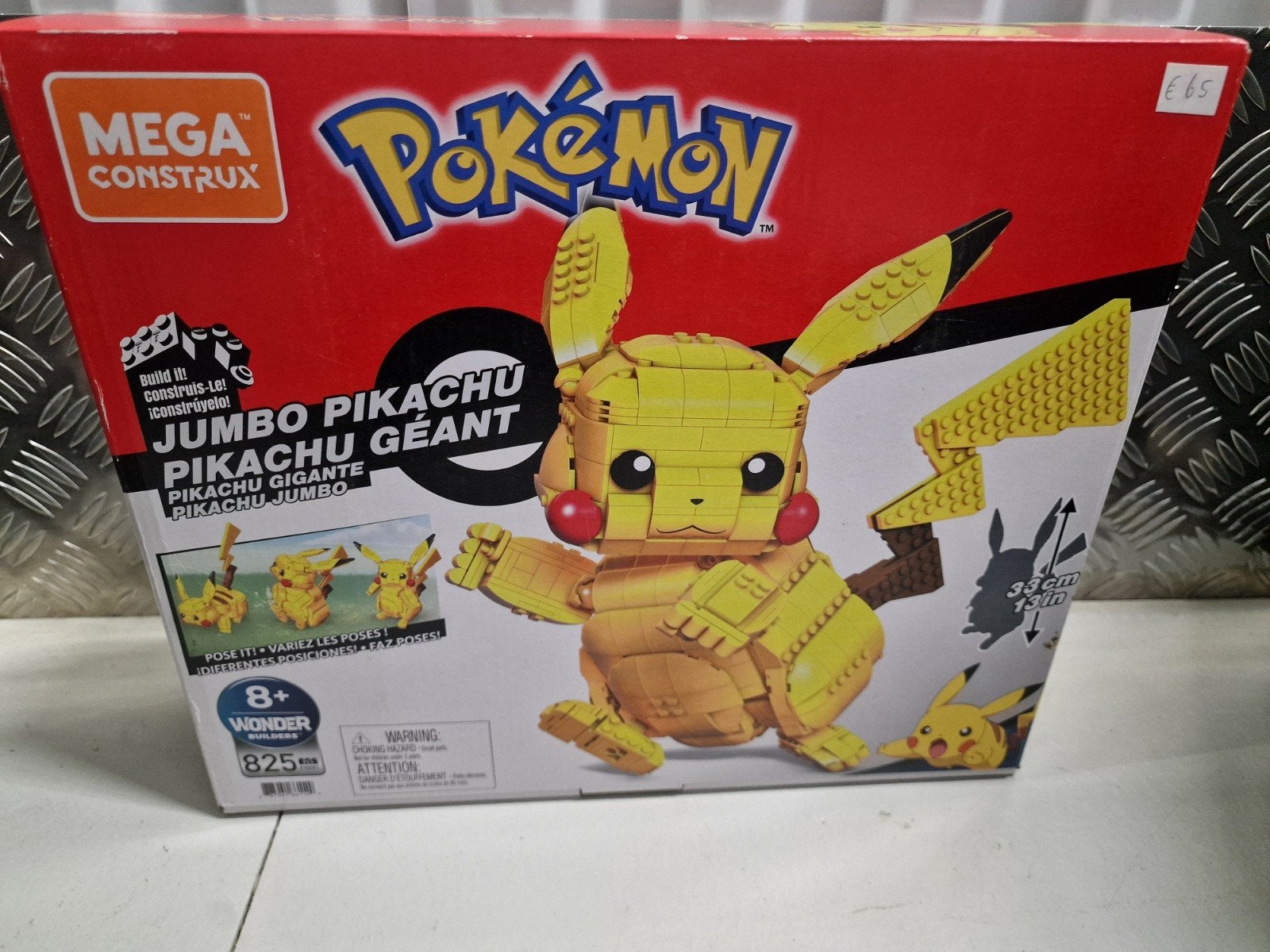 Mega Construx Pokémon Jumbo Pikachu Bouwset, Ophalen of Verzenden, Nieuw, Overige merken