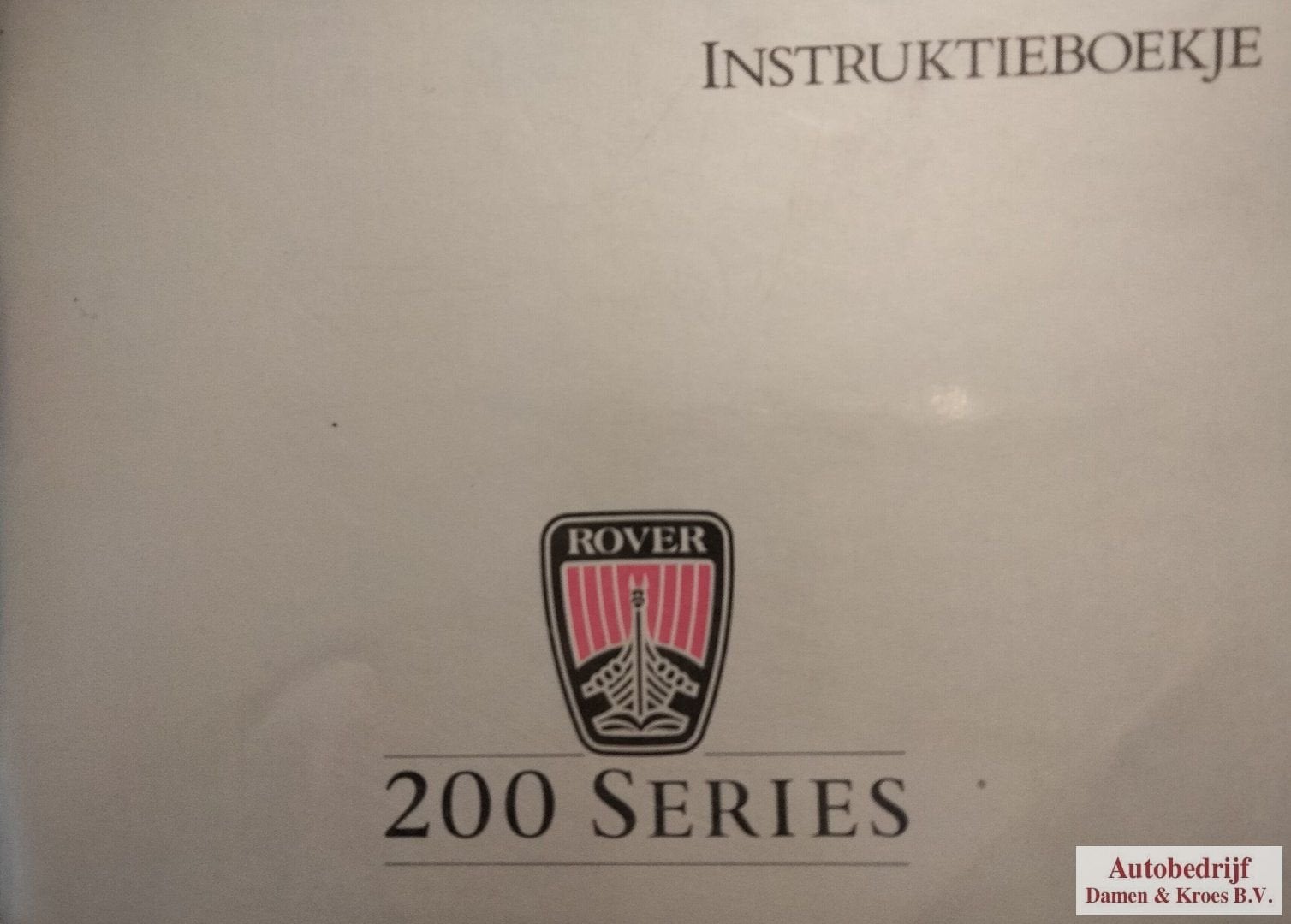 Handboek Rover 213 Instructieboekje AKM5685, Ophalen of Verzenden