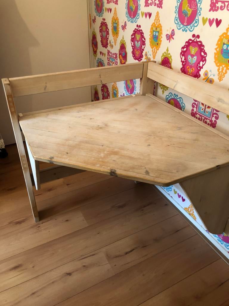 Houten lifetime bureau, Ophalen, Gebruikt, 180 cm of meer, 85 tot 100 cm