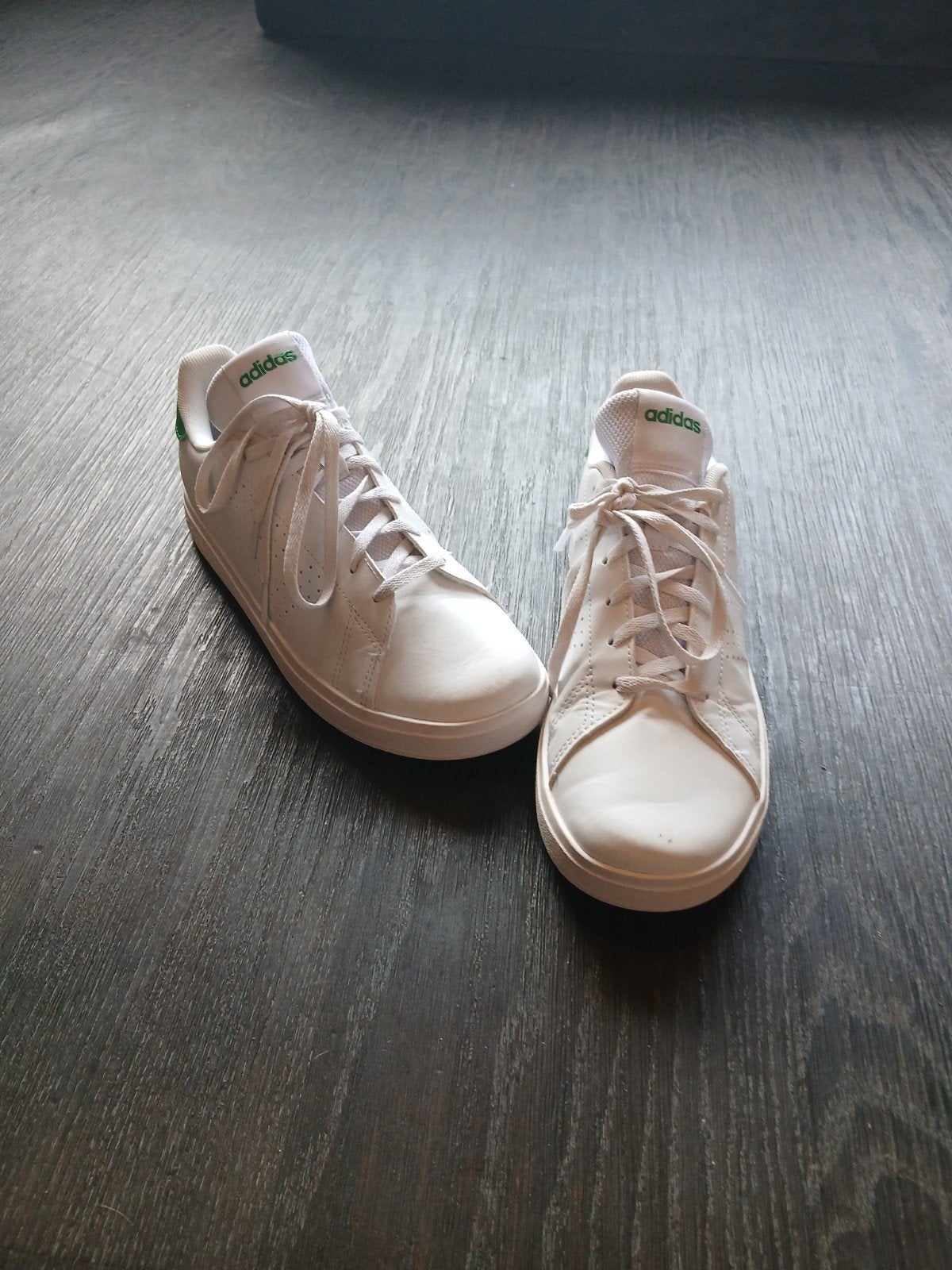 Witte Adidas sneakers met groen, maat 39.5, Adidas, Wit, Ophalen of Verzenden, Sneakers of Gympen