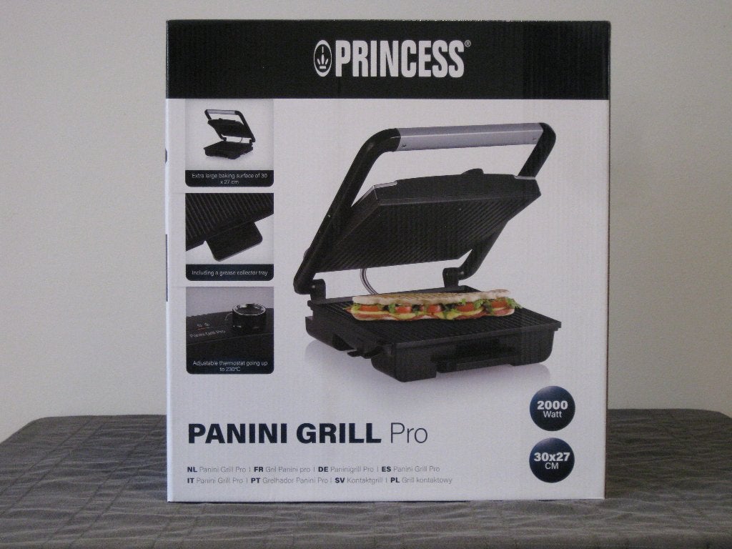 Panini Grill Pro 112425 (Nieuw in doos), Witgoed en Apparatuur, Contactgrills, Nieuw, Ophalen