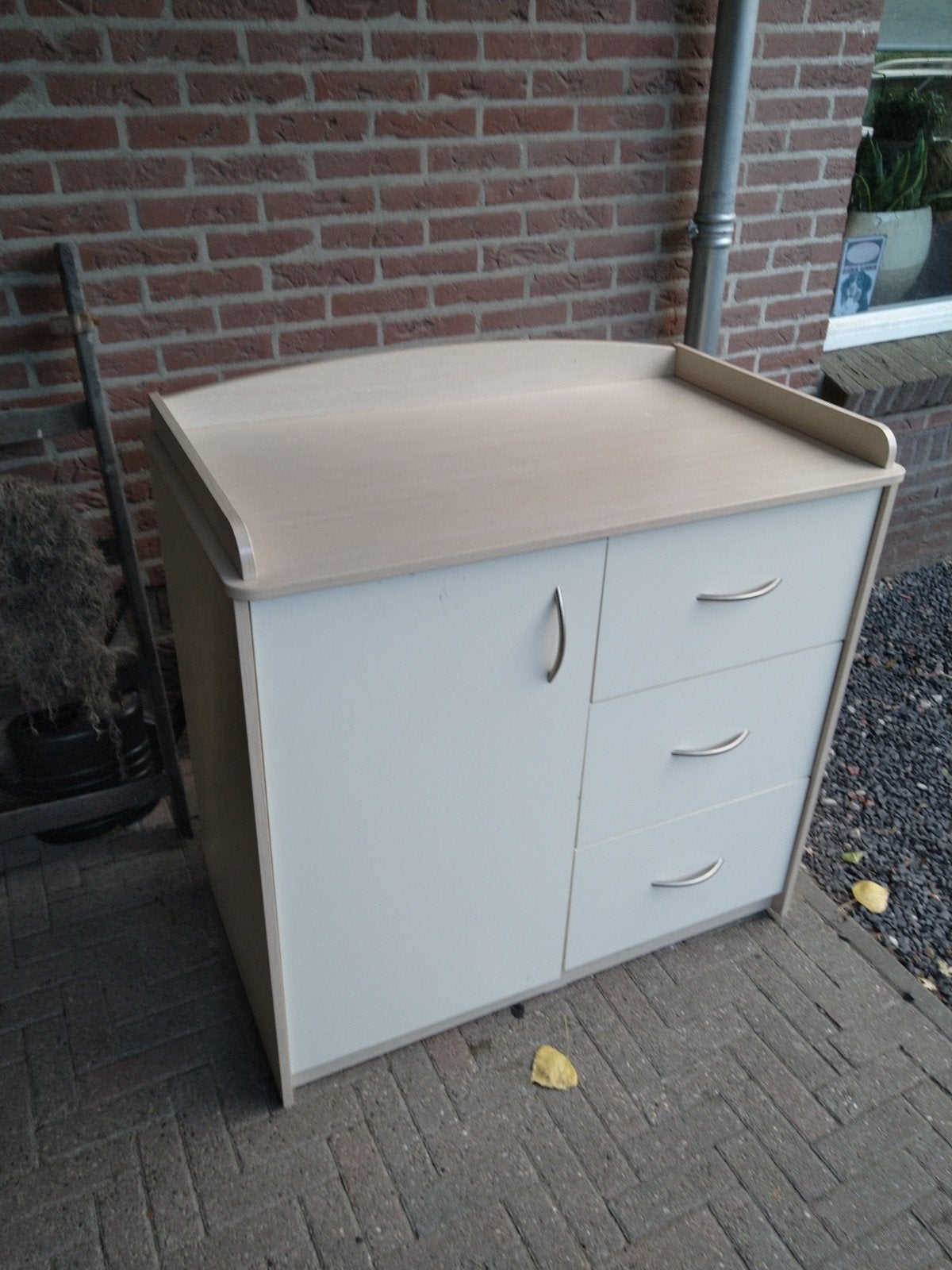 Commode met lades en deurtje, gebruikte staat., Ophalen, Gebruikt, 50 tot 70 cm, 75 tot 100 cm