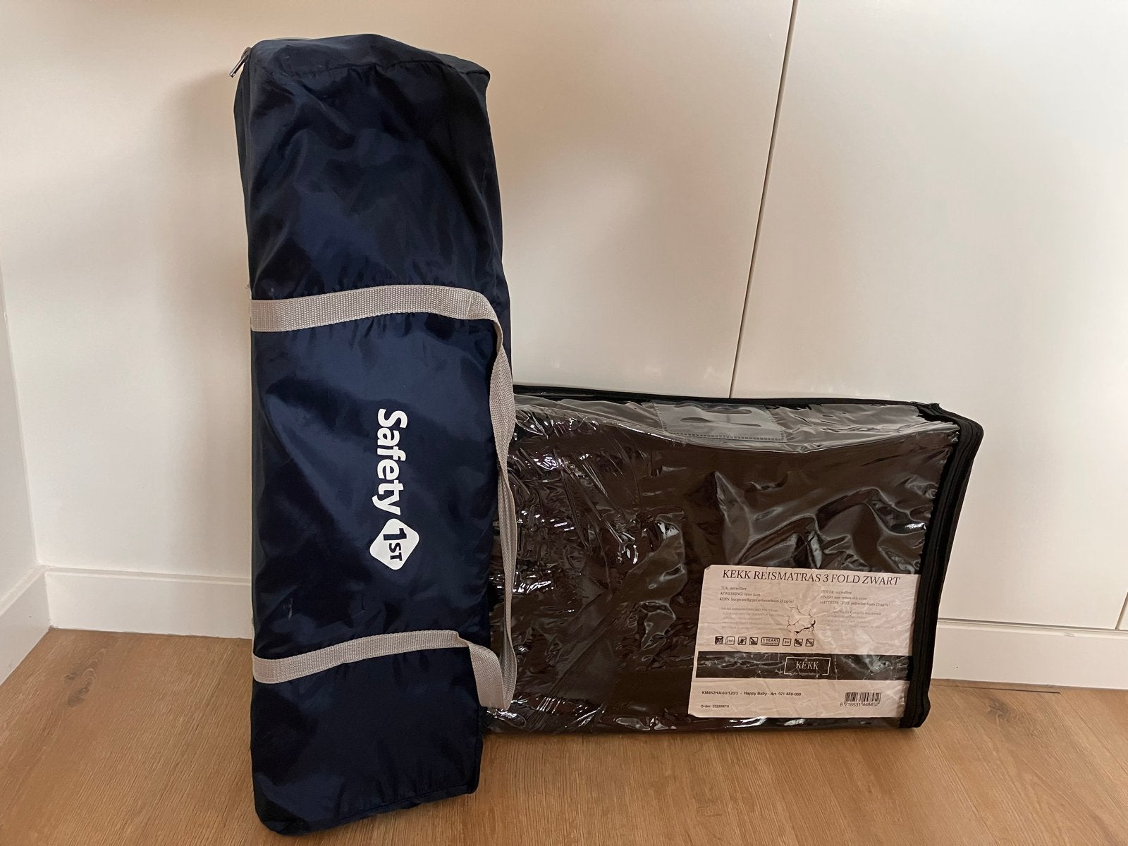 Safety 1st Campingbedje met Kekk reismatras - Z.g.a.n., Kinderen en Baby's, Ophalen, Zo goed als nieuw, Minder dan 140 cm, Matras