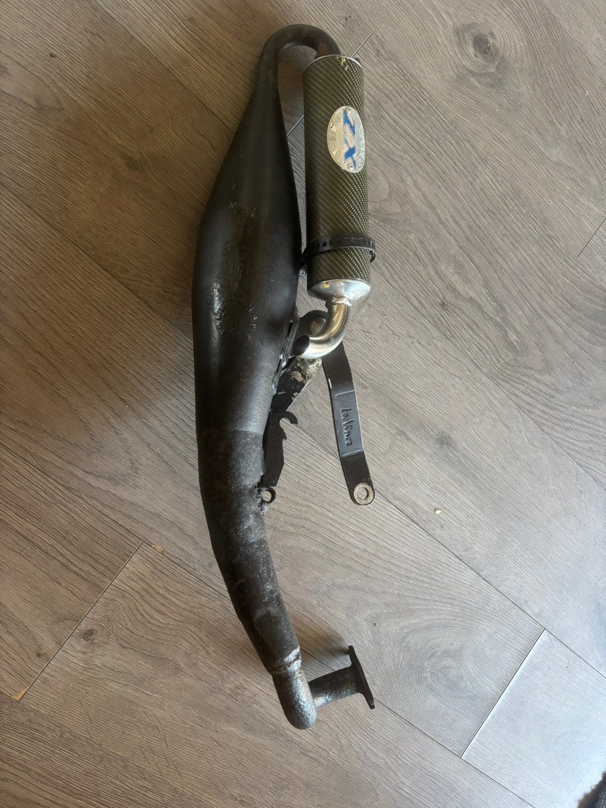 LeoVince Handmade ZX terugloop uitlaat 2takt 50cc/70cc h, Ophalen of Verzenden, Gebruikt