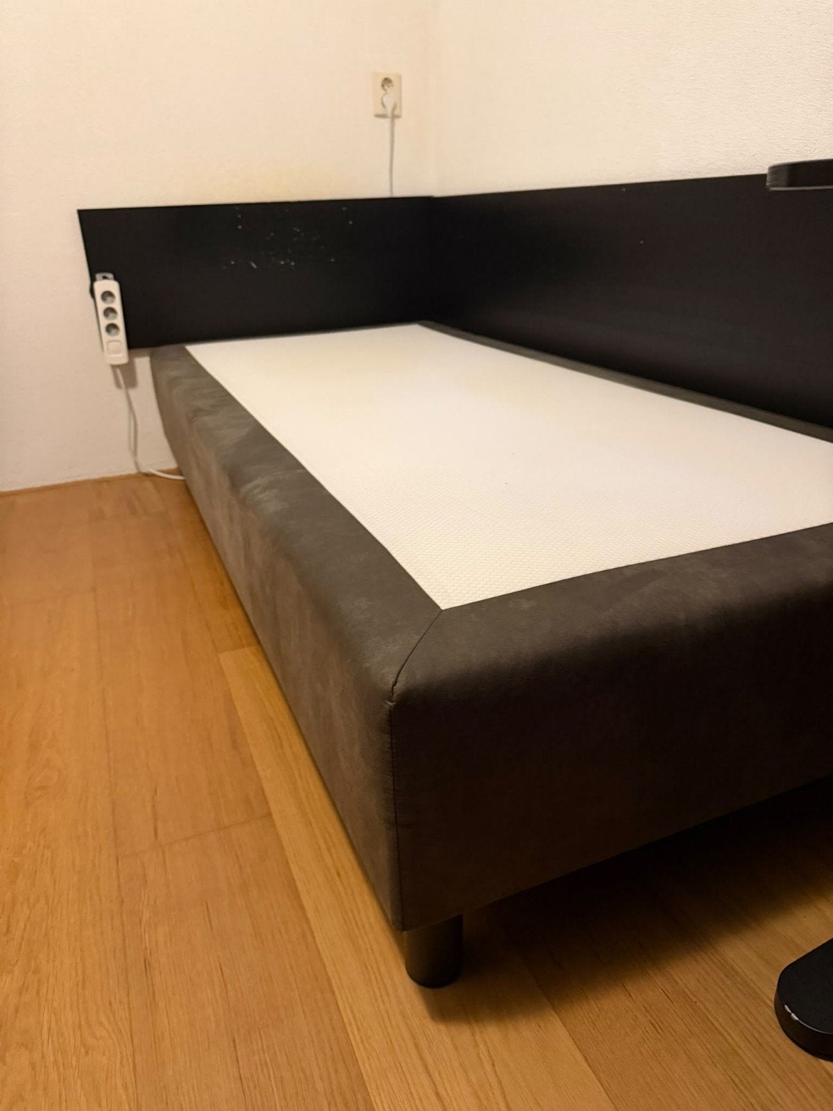 Eenpersoonsboxspring - Zo goed als nieuw, Huis en Inrichting, Ophalen, Overige materialen, 90 cm, Eenpersoons