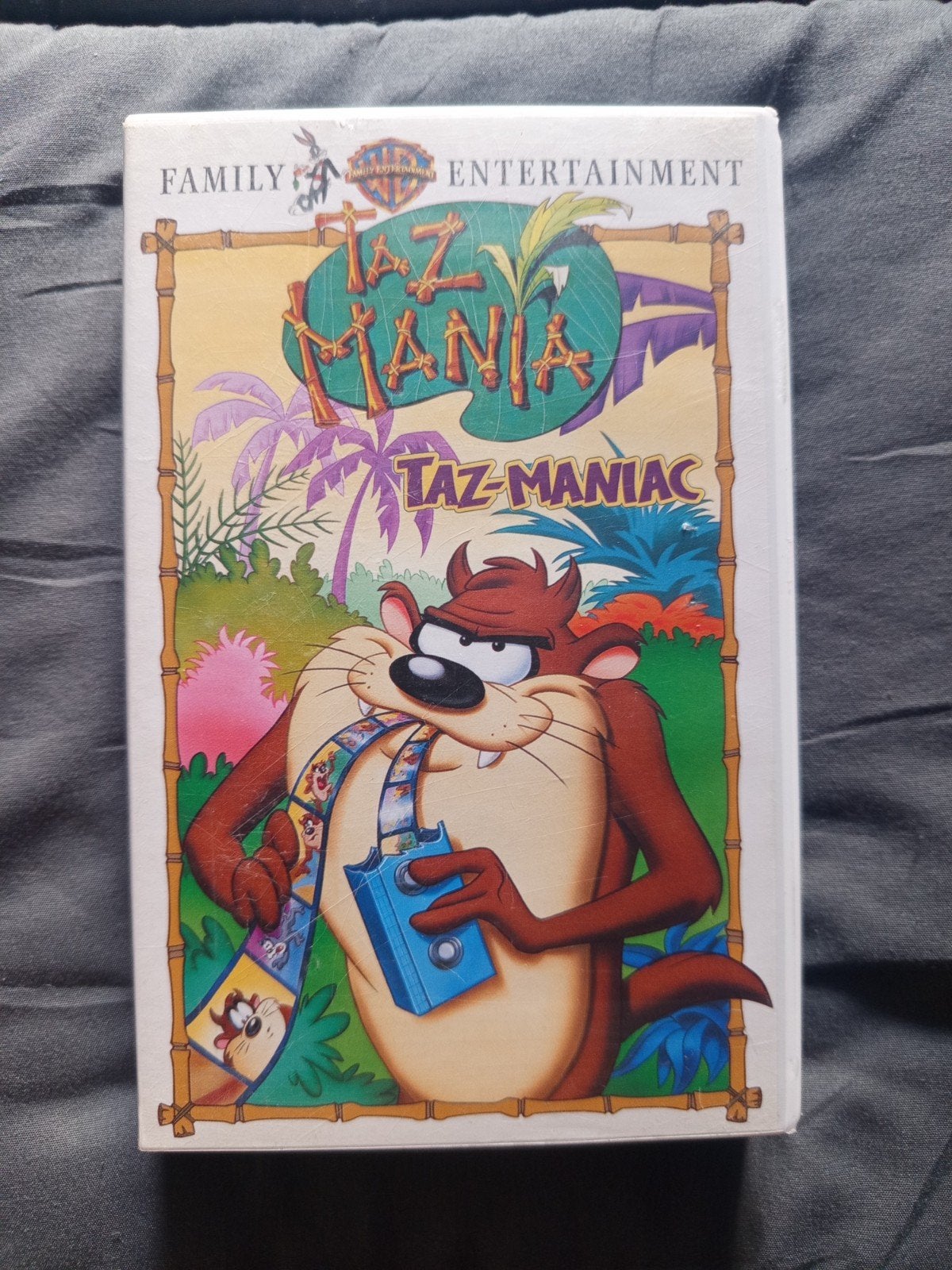 Taz Mania Taz-Manic VHS fil, Cd's en Dvd's, VHS | Kinderen en Jeugd, Alle leeftijden, Verzenden, Zo goed als nieuw