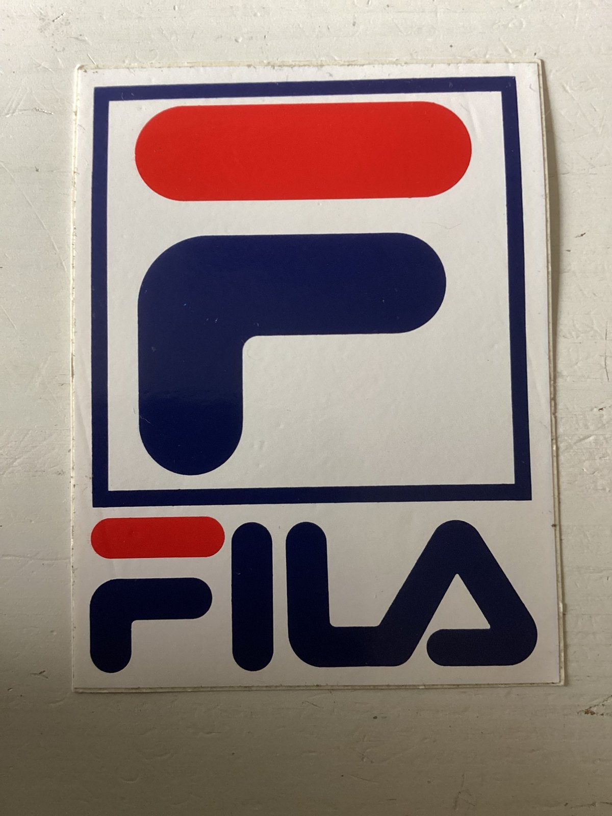 Sticker Fila, Verzenden, Zo goed als nieuw, Merk