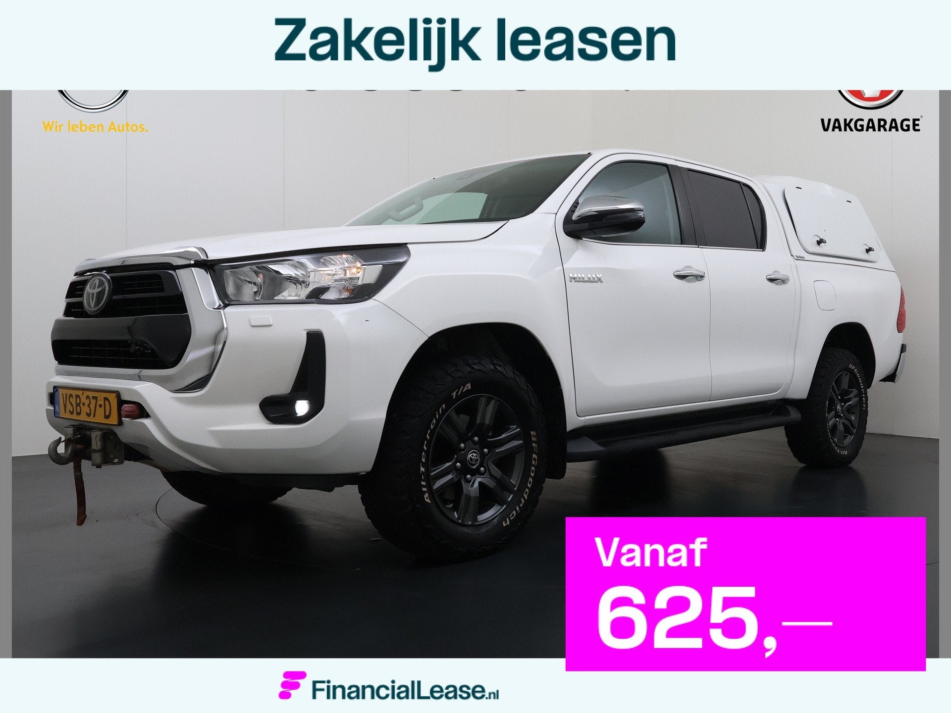 Toyota Hilux 2.4 D-4D 4WD Automaat Double Cab Prof. Lier Can, Stof, Gebruikt, 4 cilinders, 150 pk