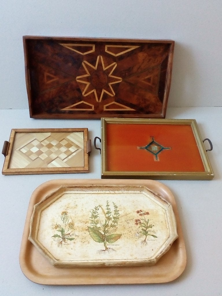 Dienbladen. Brocante/Vintage. Allerlei. Pr.per stuk vanaf, Ophalen of Verzenden