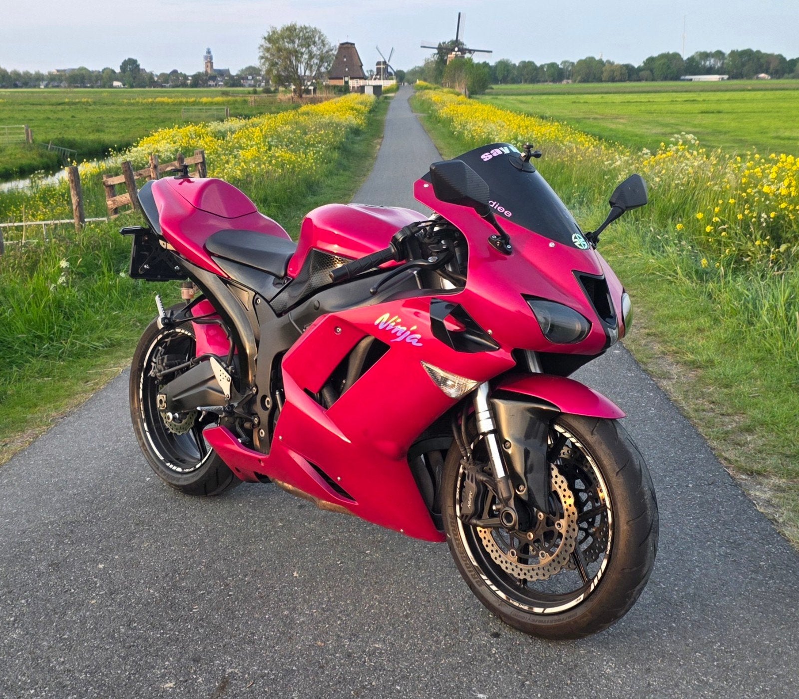 kawasaki ZX6R Candy Pink🚀, Sportuitlaat, 4 cilinders, Bedrijf, Super Sport