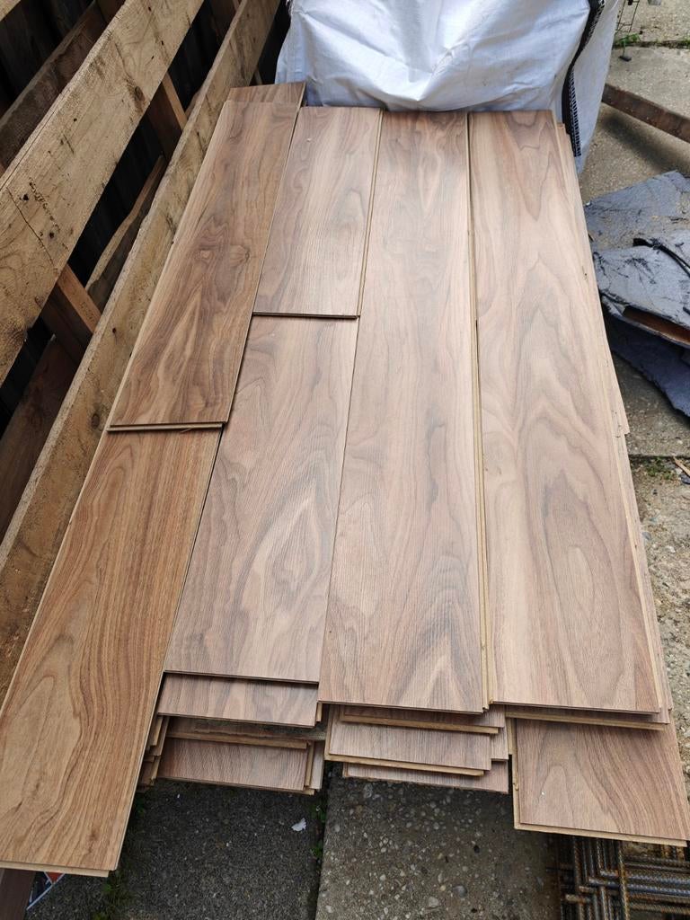 Laminaat vloerdelen - Gebruikt, Ophalen, Gebruikt, 50 tot 150 cm, 10 m² of meer