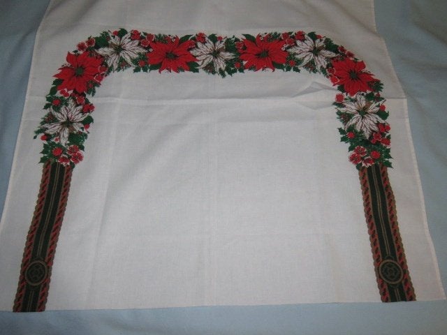 Vintage traditionele Zweedse kerststof met kerststerren 2, Wit, Nieuw, Ophalen of Verzenden, 30 tot 120 cm