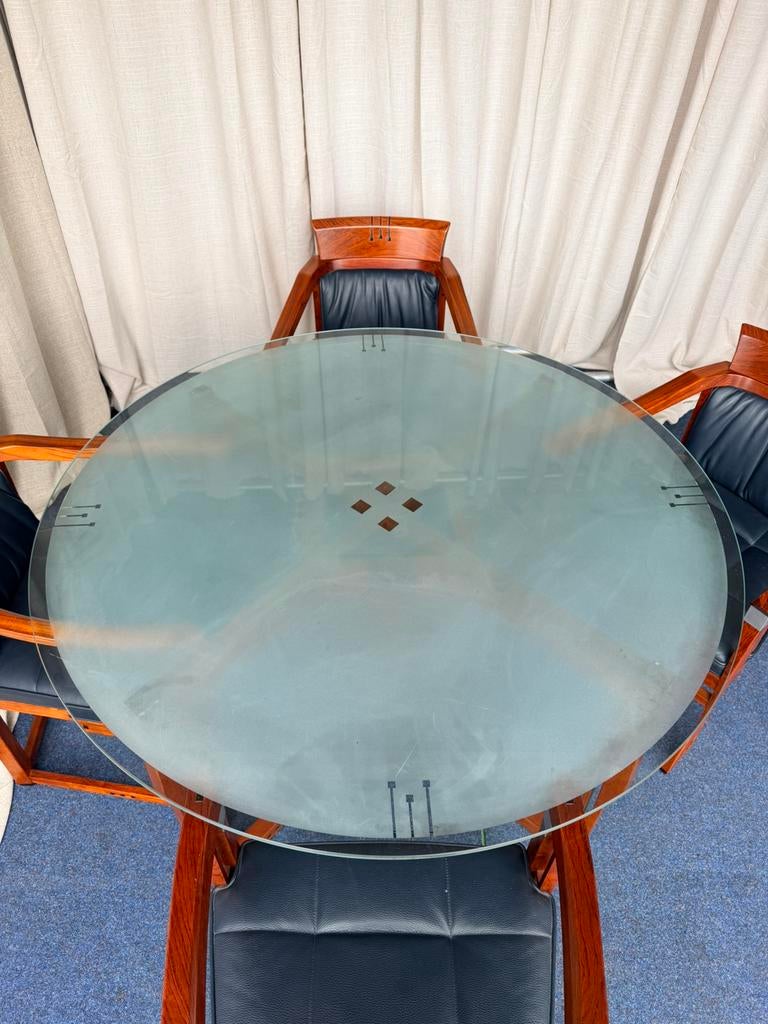 Schuitema decoforma eetkamertafel UNIEK, Huis en Inrichting, Ophalen, 200 cm of meer, 50 tot 100 cm, Zo goed als nieuw
