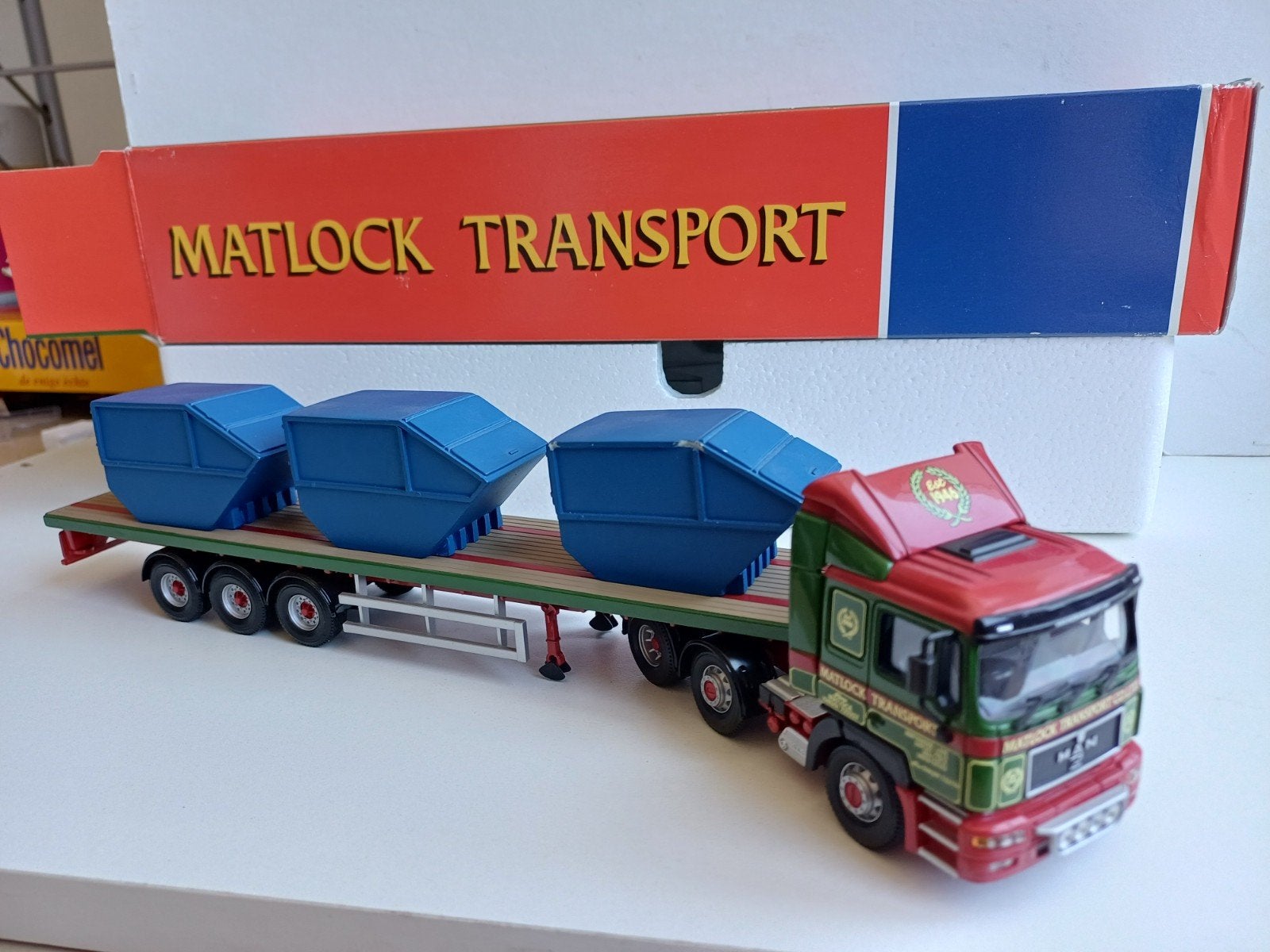 M.A.N. Corgi 1;50 Matlock transport truck lkw trailer, Ophalen of Verzenden, Bus of Vrachtwagen, Corgi