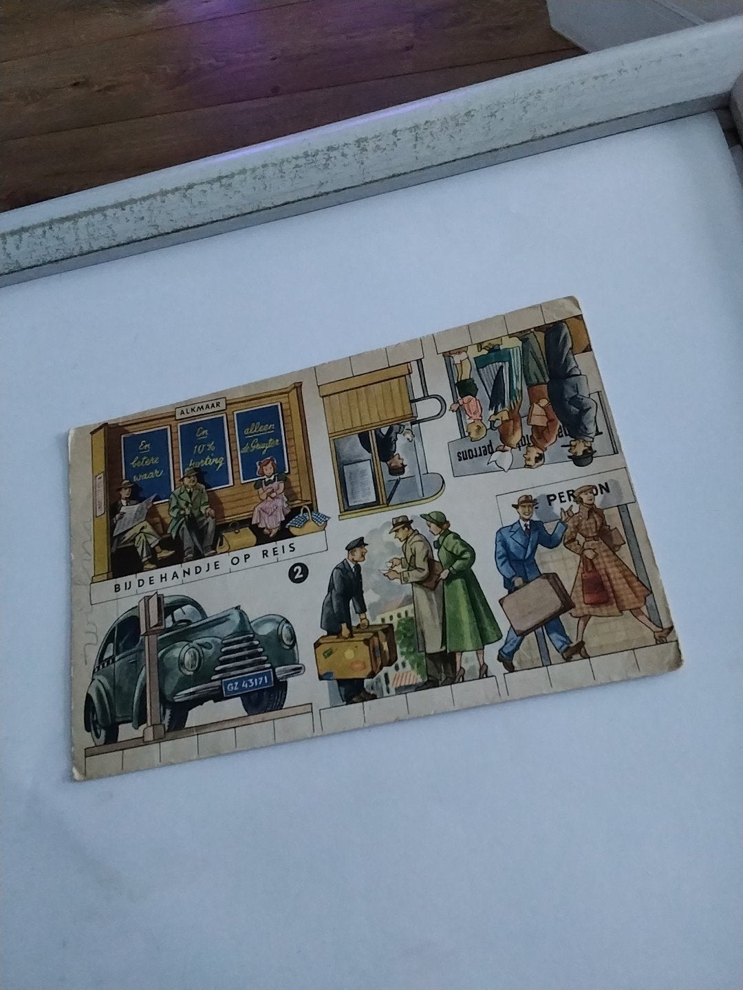 De Gruyter's Knipkaartenserie "Bijdehandje op Reis" (2), Ophalen of Verzenden, 1940 tot 1960