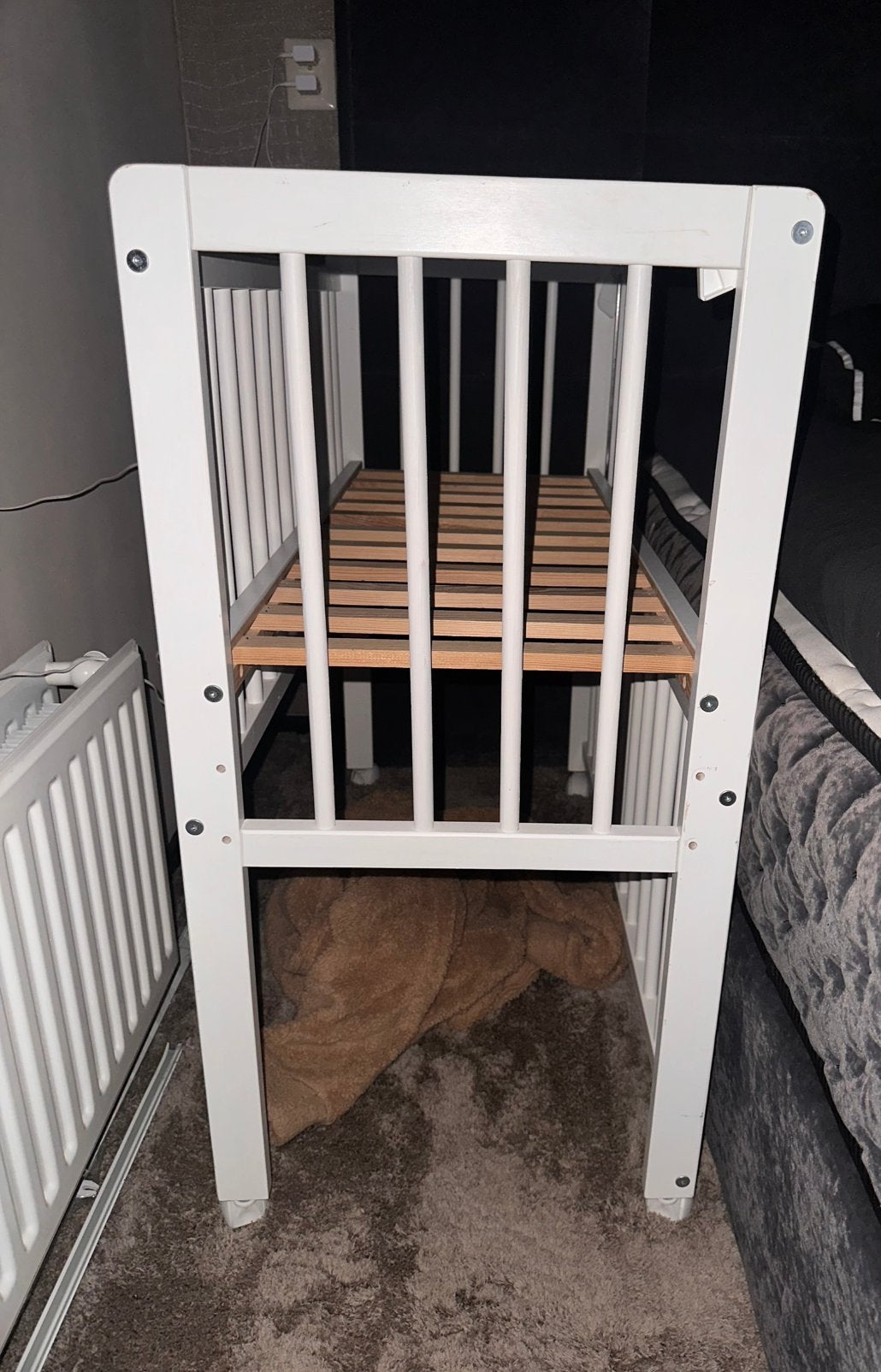 Houten co sleeper, Ophalen, Zo goed als nieuw, Wieg