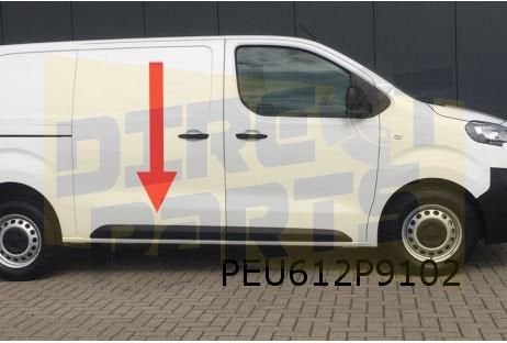 Citroën, Fiat, Opel (6/19-5/24-) schuifdeur- / zijwandlijst