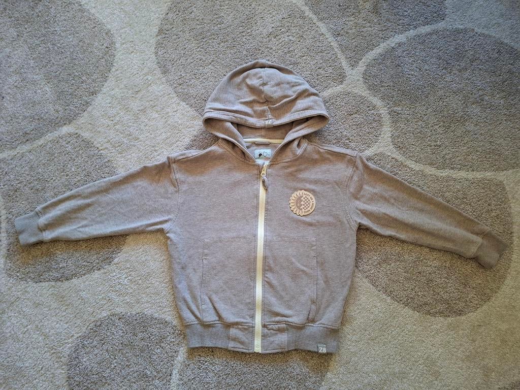 Z8 beige vest met capuchon - Maat 116-122, Gebruikt, Ophalen of Verzenden, Jongen, Z8