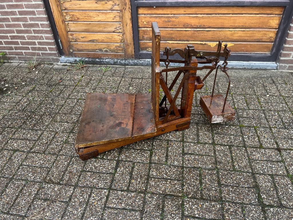 Bascule weegschaal, Ophalen, Gebruikt, Vloerweegschaal
