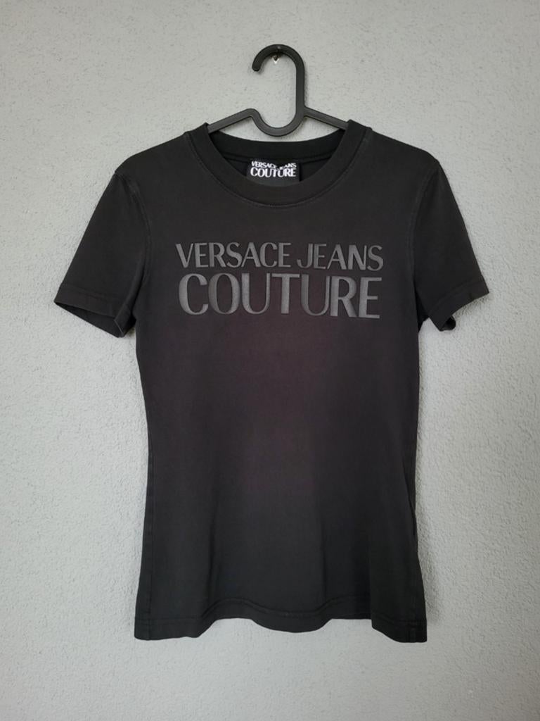 Versace Couture T-shirt, Verzenden, Zwart, Zo goed als nieuw, Maat 36 (S)
