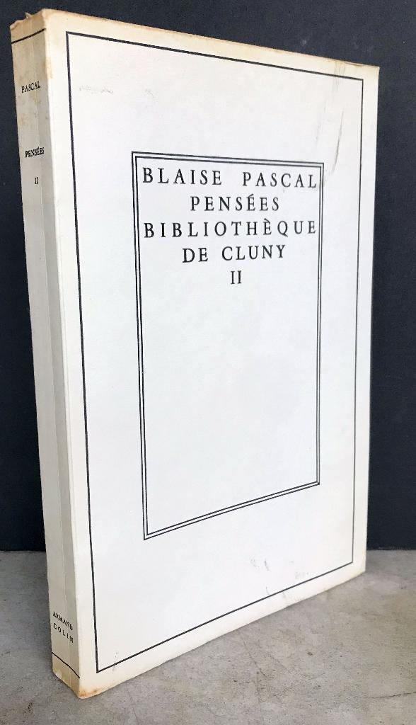 Pascal, Blaise - Pensées (2 tomes 1960)  , Ophalen of Verzenden, Zo goed als nieuw